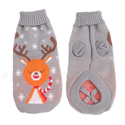 Warm Knitted Dog Sweater - Winter Clothes for Small & Medium Dogs
