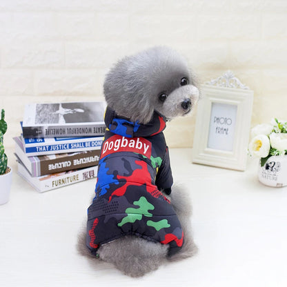 FleeceGuard™ Winter Dog Jacket - Warm Waterproof Jumpsuit for Small Dogs