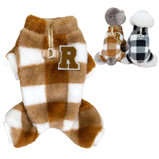 SnuggleSuit™ Winter Dog Jumpsuit - Warm Pajama for Small & Medium Dogs