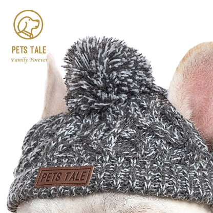 Cozy Paws Dog Knitted Winter Hat