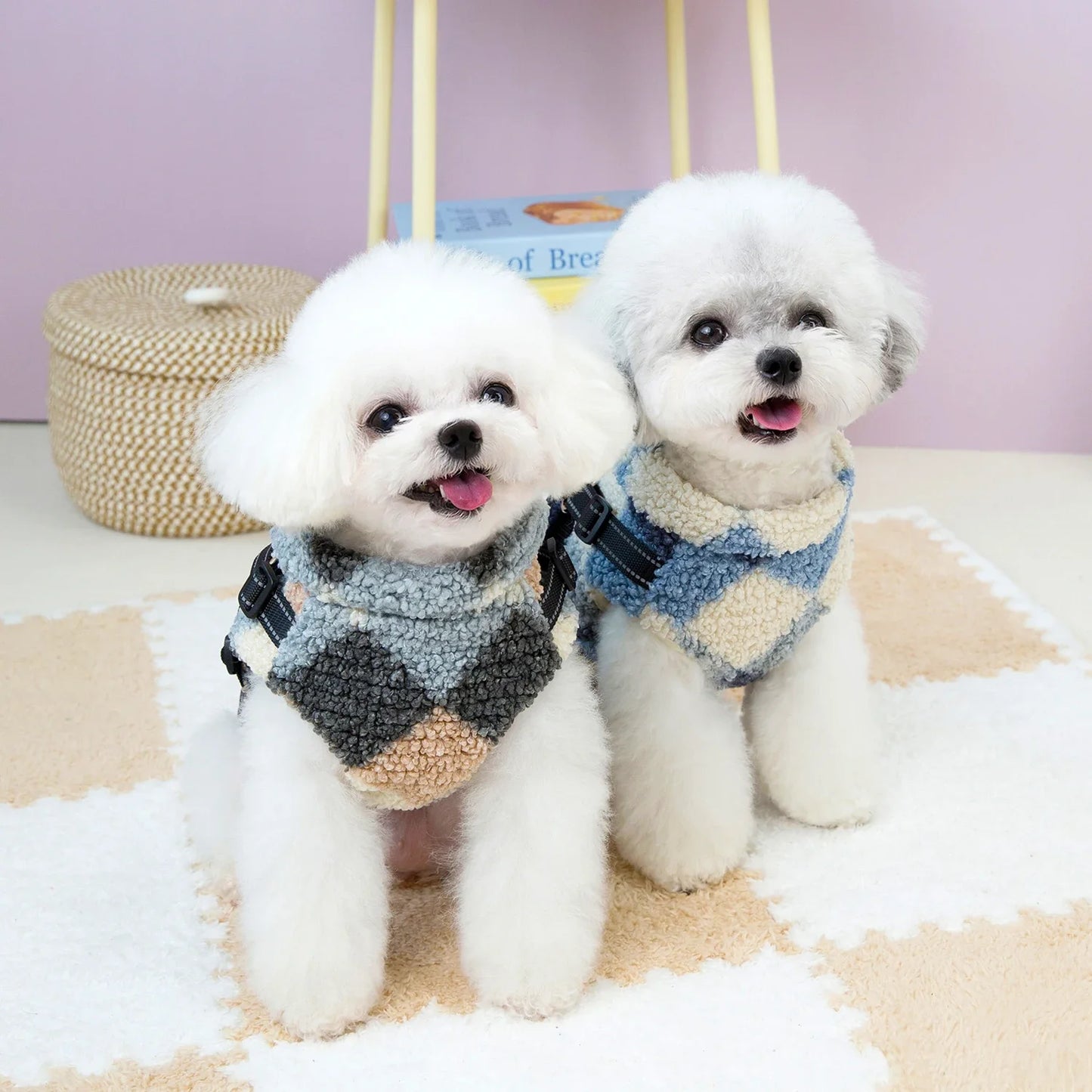 Cozy Vest Dog Winter Jacket with Harness