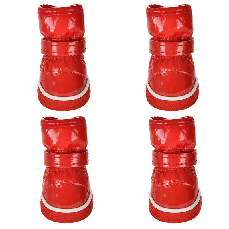 SnowPaws™ Winter Dog Boots Set - Waterproof Fleece-Lined Shoes