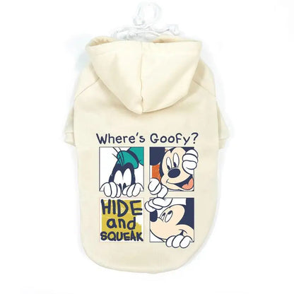 Mickey & Goofy Small Dog Hoodie