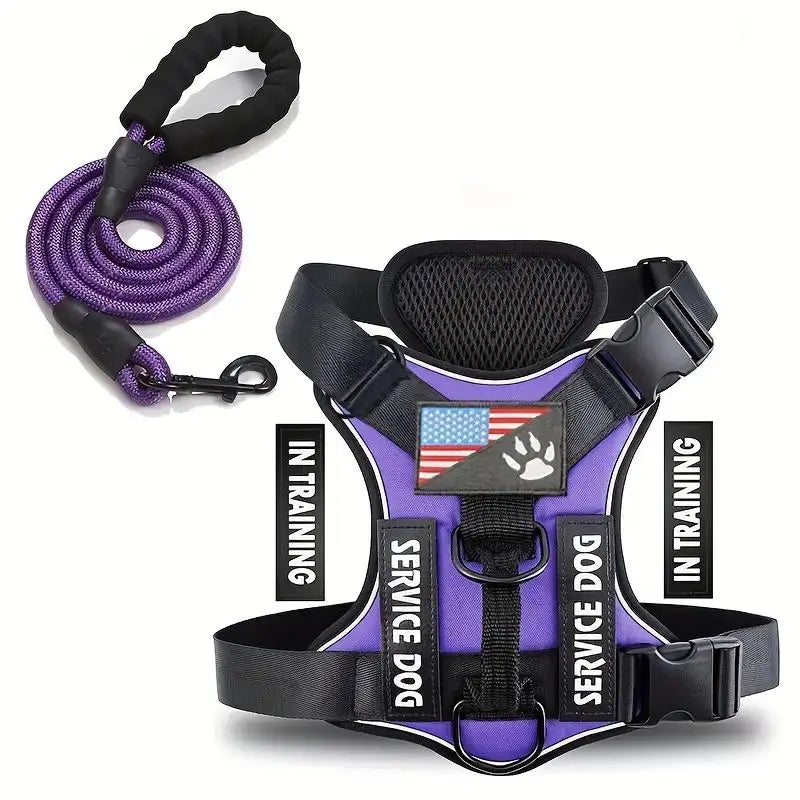 Reflective No-Pull Dog Harness Set