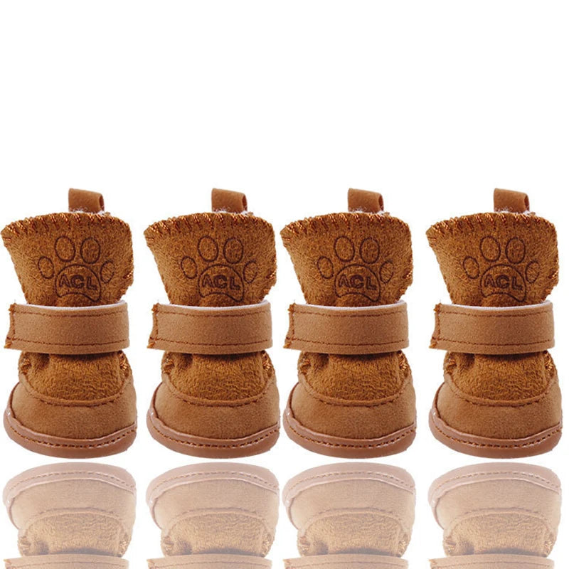 Winter Cozy Warm Dog Booties