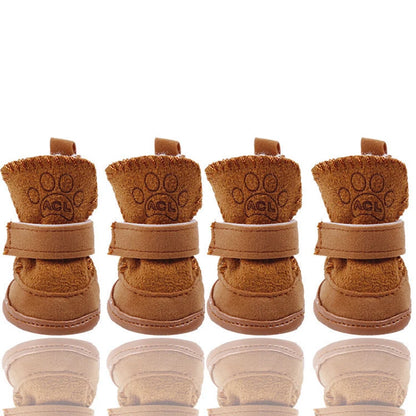 Winter Cozy Warm Dog Booties