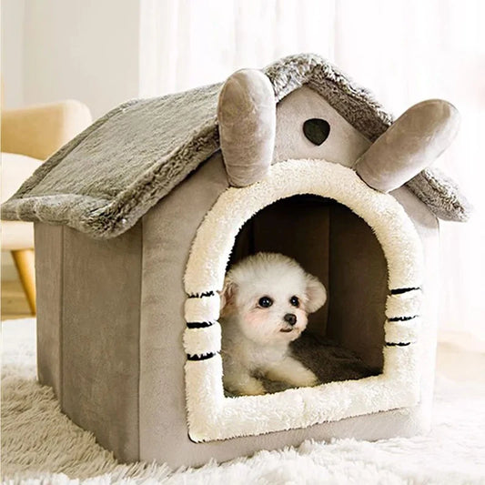 Cozy Dog Hut with Bed