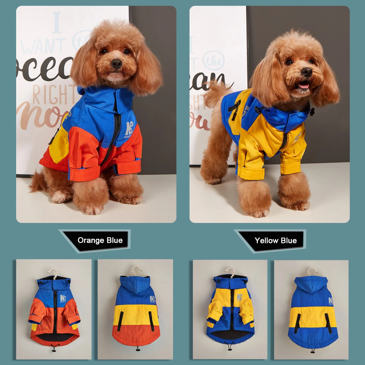 HydroHood™ Waterproof Dog Jacket - Hooded Raincoat for Dogs