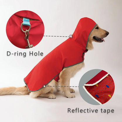 SunnyPaws Double-Layer Dog Raincoat