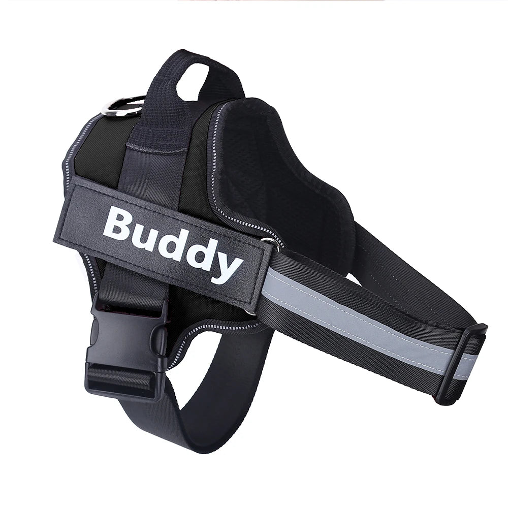 Personalized No-Pull Reflective  Dog Harness