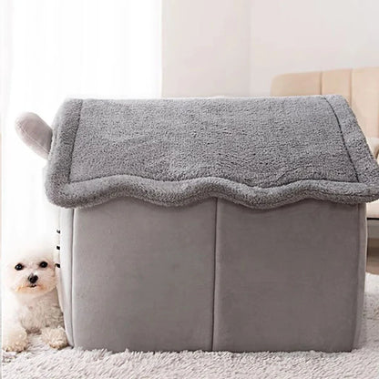 Cozy Dog Hut with Bed