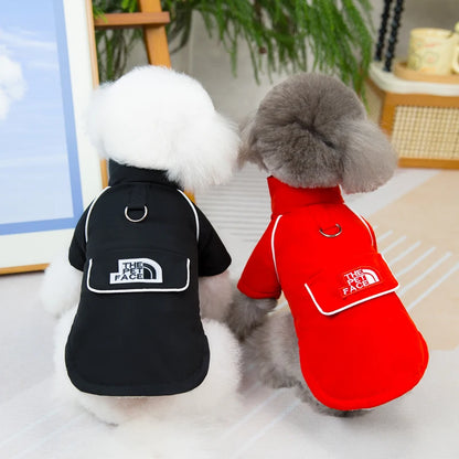 The Pet Face Waterproof Winter Jacket - Warm Fleece Coat