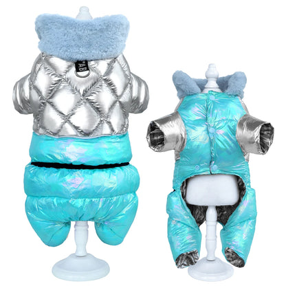 FurThermal™ Winter Dog Jumpsuit - Waterproof Snowsuit with Fur Collar