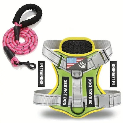 Reflective No-Pull Dog Harness Set