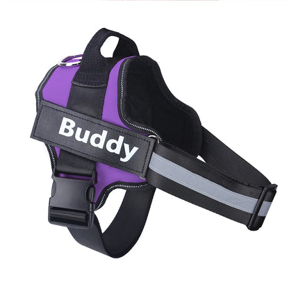 Personalized No-Pull Reflective  Dog Harness