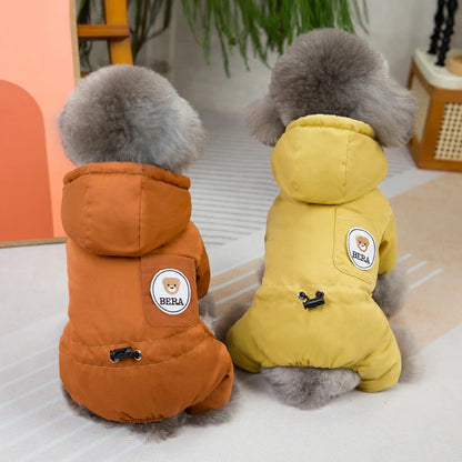FurGuard™ Winter Dog Overalls - Weatherproof Cotton Dog Jumpsuit