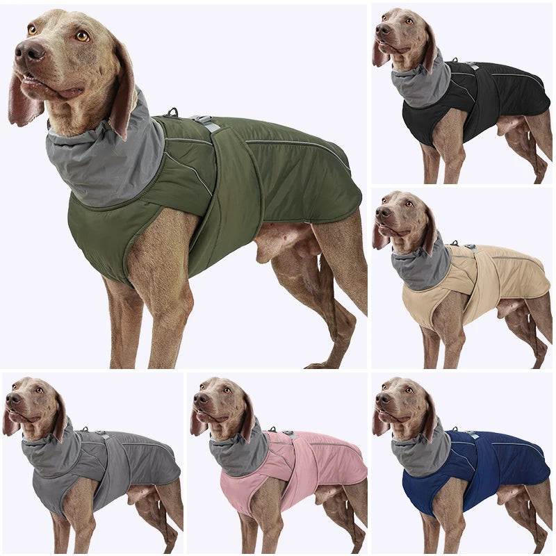 LuxWarm™ Waterproof Dog Jacket - Soft Padded Reflective Winter Coat