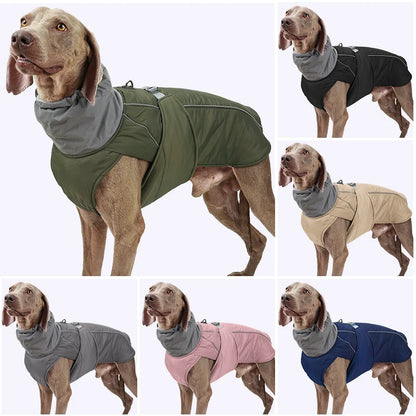 LuxWarm™ Waterproof Dog Jacket - Soft Padded Reflective Winter Coat