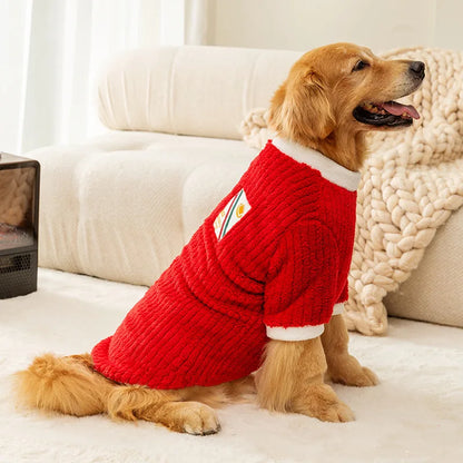 Delight Fleece Dog Hoodie for Large Breeds