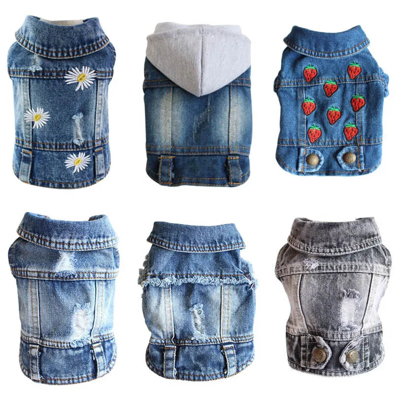 Denim Delight Dog Jeans Jacket