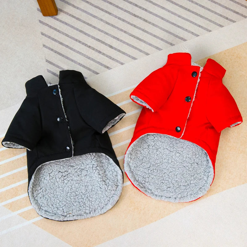 The Pet Face Waterproof Winter Jacket - Warm Fleece Coat