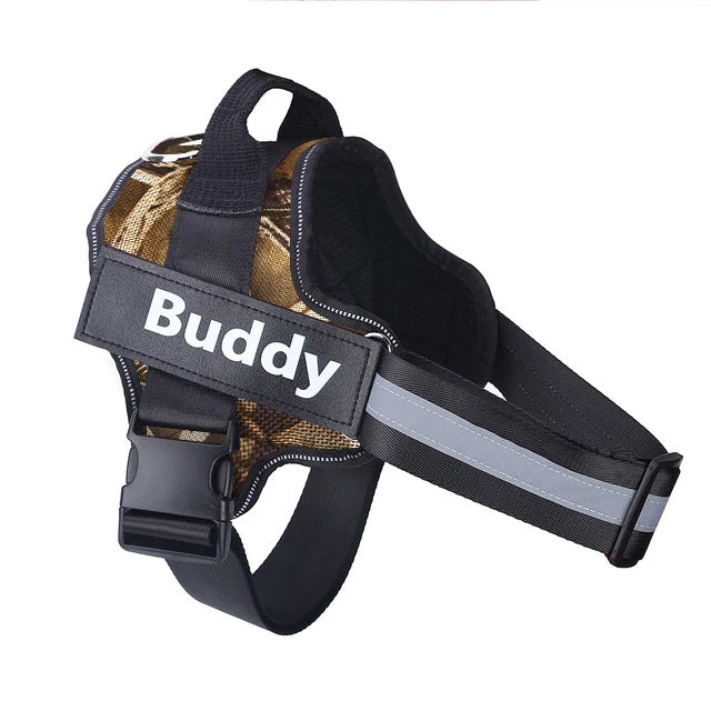Personalized No-Pull Reflective  Dog Harness