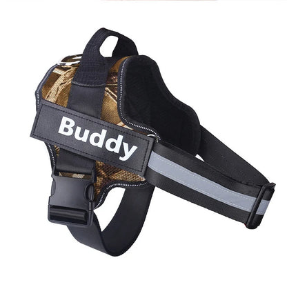 Personalized No-Pull Reflective  Dog Harness