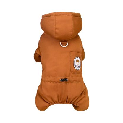 FurGuard™ Winter Dog Overalls - Weatherproof Cotton Dog Jumpsuit