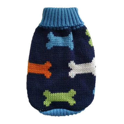 Warm Knitted Dog Sweater - Winter Clothes for Small & Medium Dogs