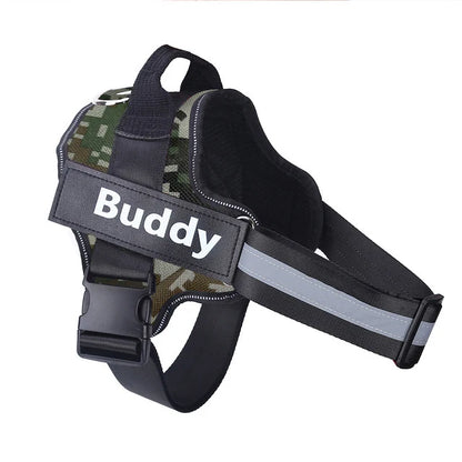 Personalized No-Pull Reflective  Dog Harness
