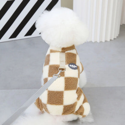 Cozy Puppy Fleece Dog Jumpsuit