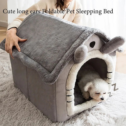 Cozy Dog Hut with Bed