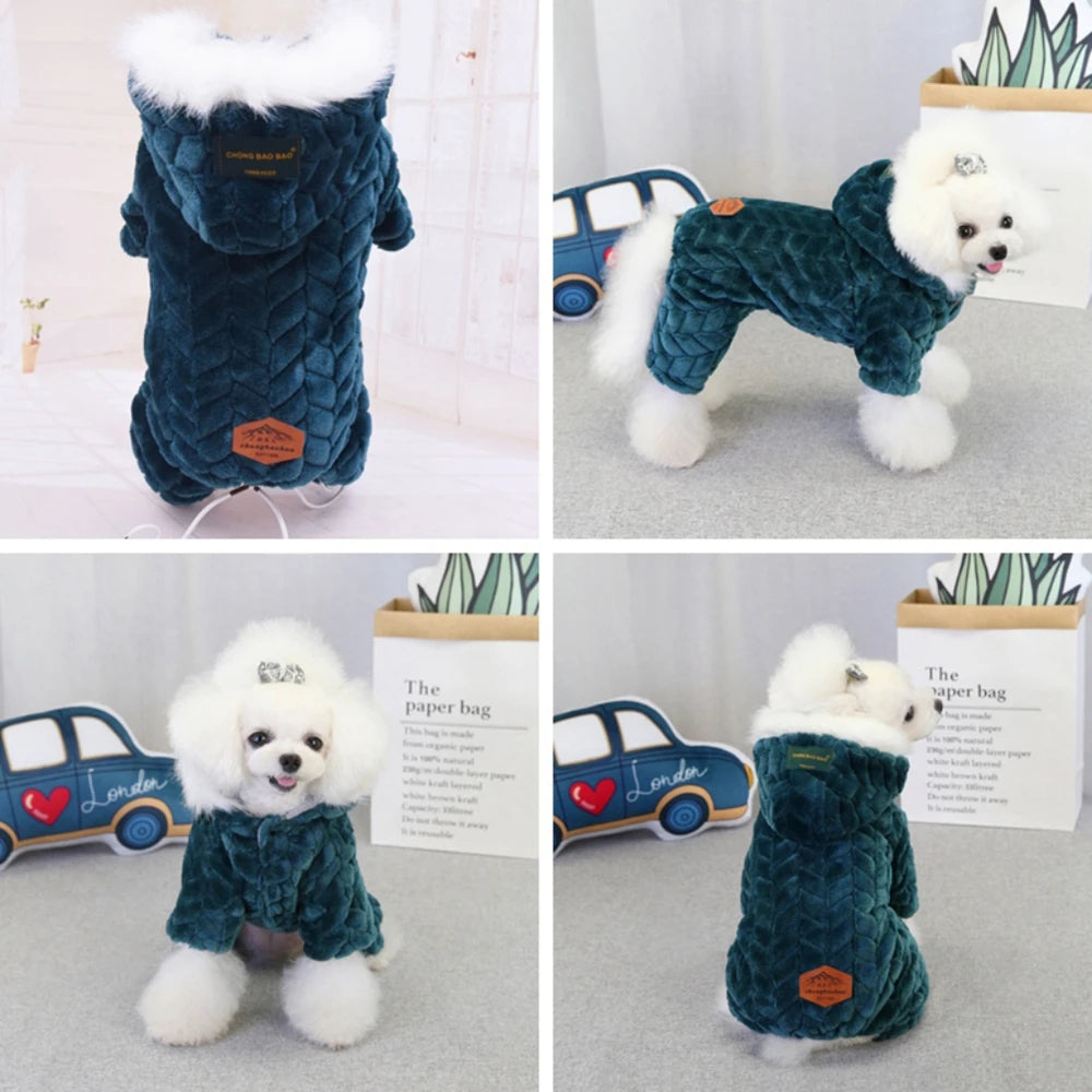 UltraWarm™ Four-Legged Winter Dog Jumpsuit - Thick Dog Jacket