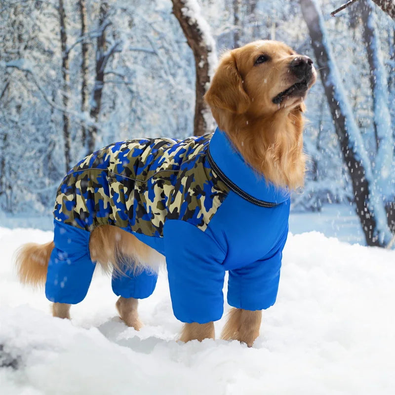 HydroTherm™ Winter Dog Jacket - Waterproof Jumpsuit for Medium & Large Dogs