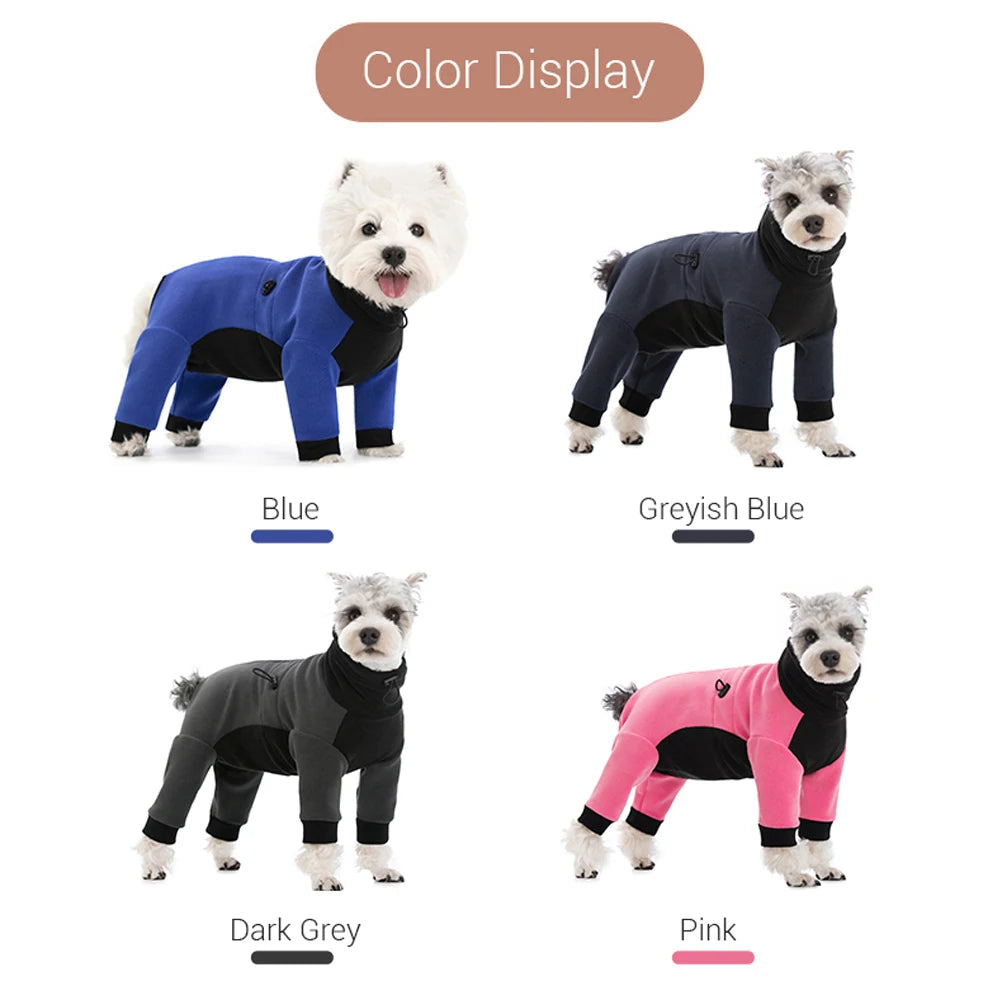 CozyCore™ Fleece Dog Overalls - Warm Winter Jumpsuit
