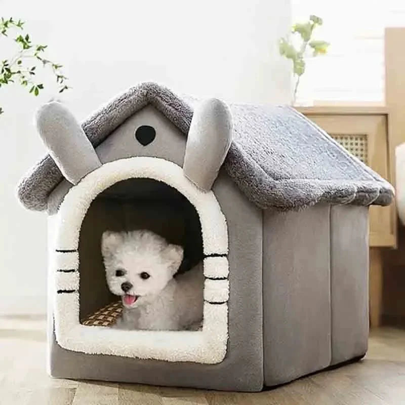 Cozy Dog Hut with Bed