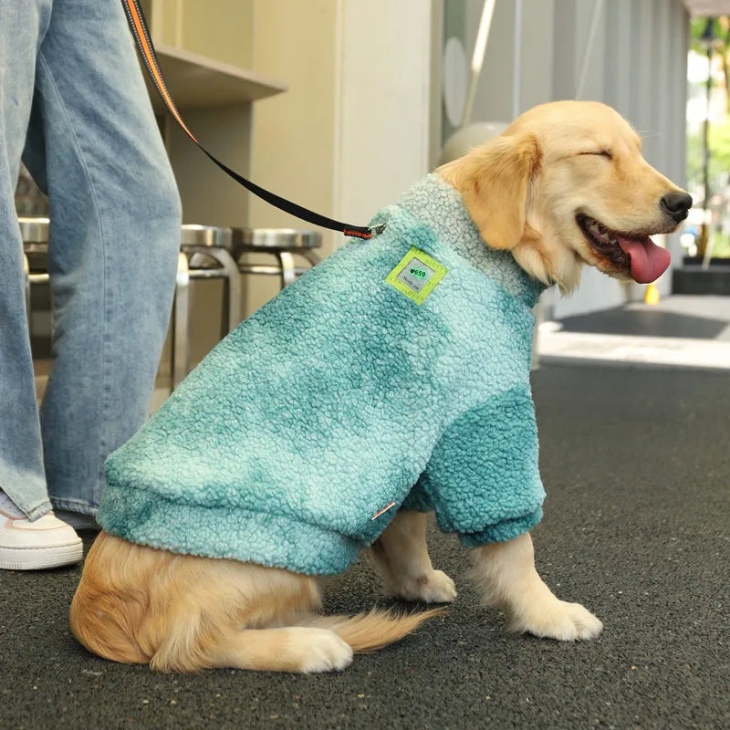 Windproof Lambs Wool Dog Jacket