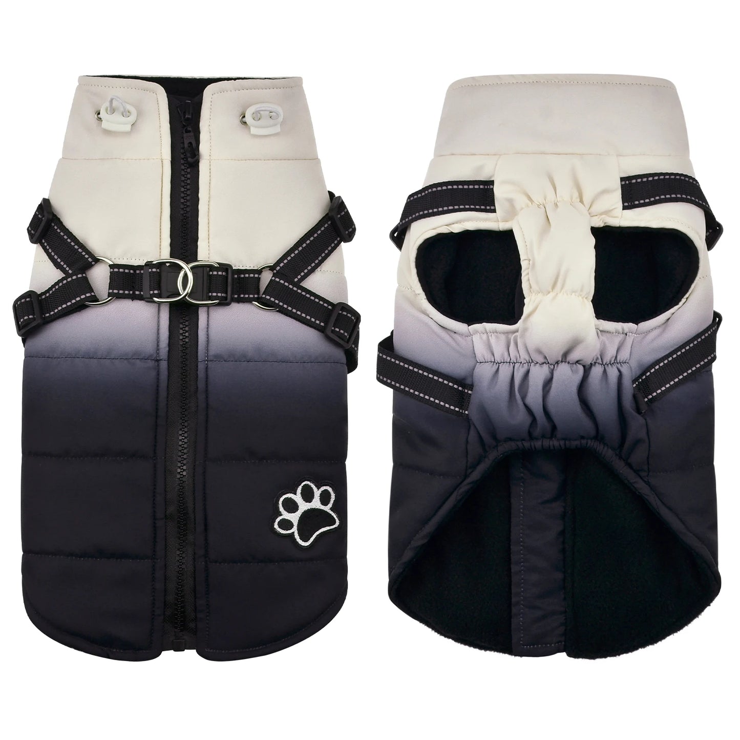 SnugPaws™ Winter Dog Jacket with Built-in Harness - Waterproof Dog Coat