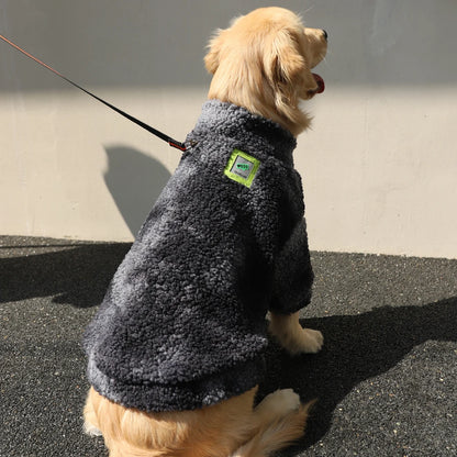 Windproof Lambs Wool Dog Jacket