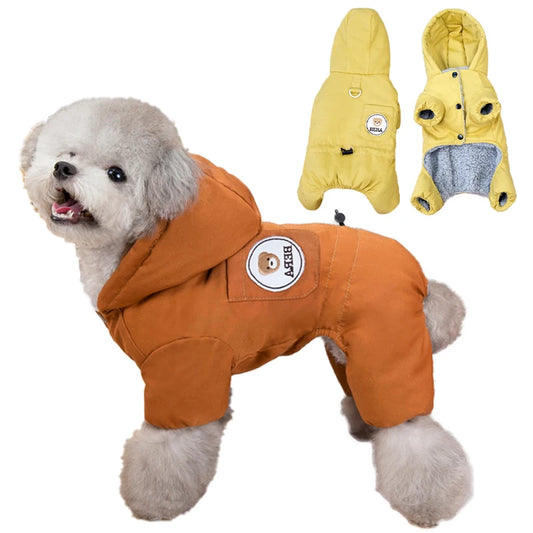 FurGuard™ Winter Dog Overalls - Weatherproof Cotton Dog Jumpsuit