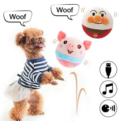 Purrfect Plush Interactive Self-Moving Electric DogToy