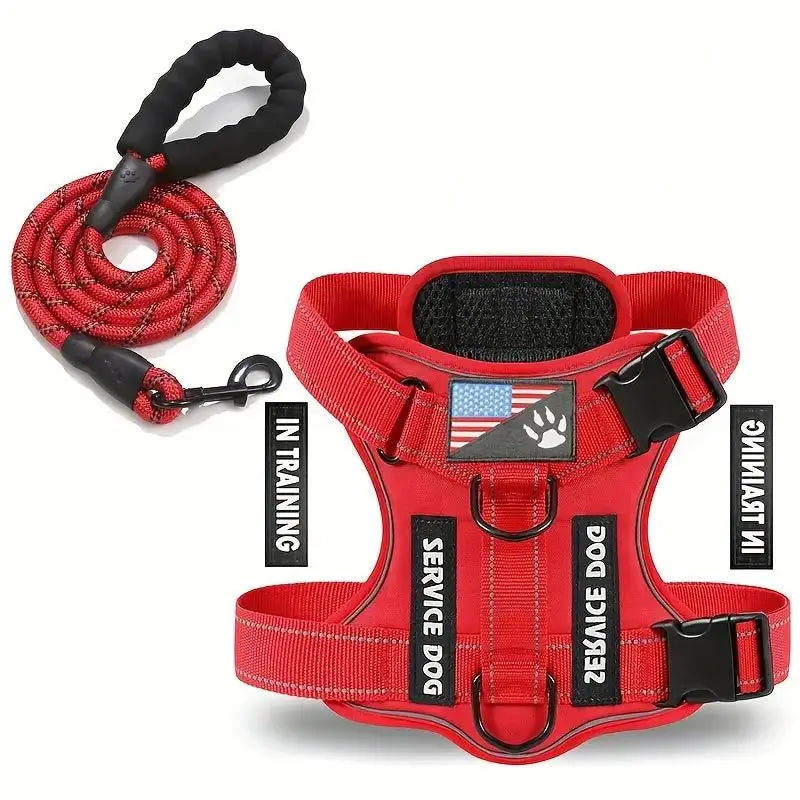 Reflective No-Pull Dog Harness Set