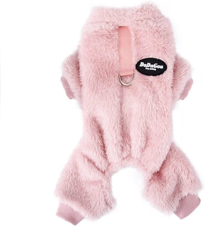 ThermaVelvet™ Dog Pajamas - Winter Jumpsuit for Small Dogs