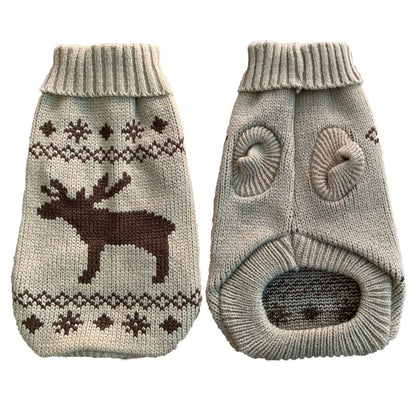 Warm Knitted Dog Sweater - Winter Clothes for Small & Medium Dogs