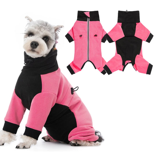 CozyCore™ Fleece Dog Overalls - Warm Winter Jumpsuit