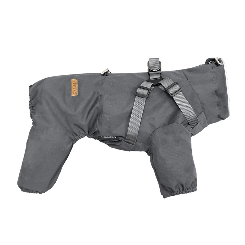 RainSafe™ Waterproof Dog Raincoat with Harness