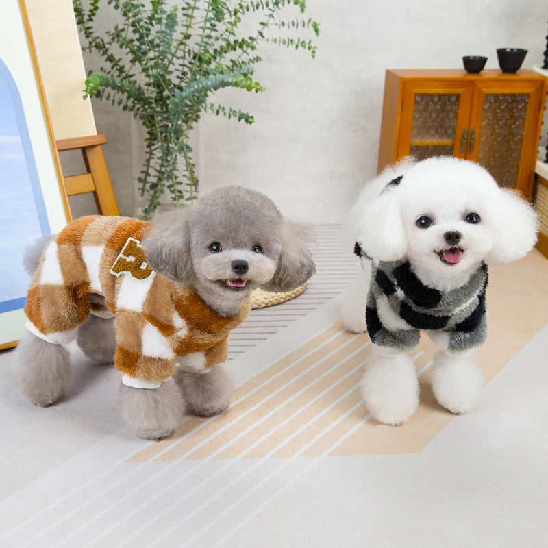 SnuggleSuit™ Winter Dog Jumpsuit - Warm Pajama for Small & Medium Dogs