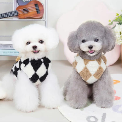 Cozy Coral Sweater Fleece Winter Small Dog  Vest