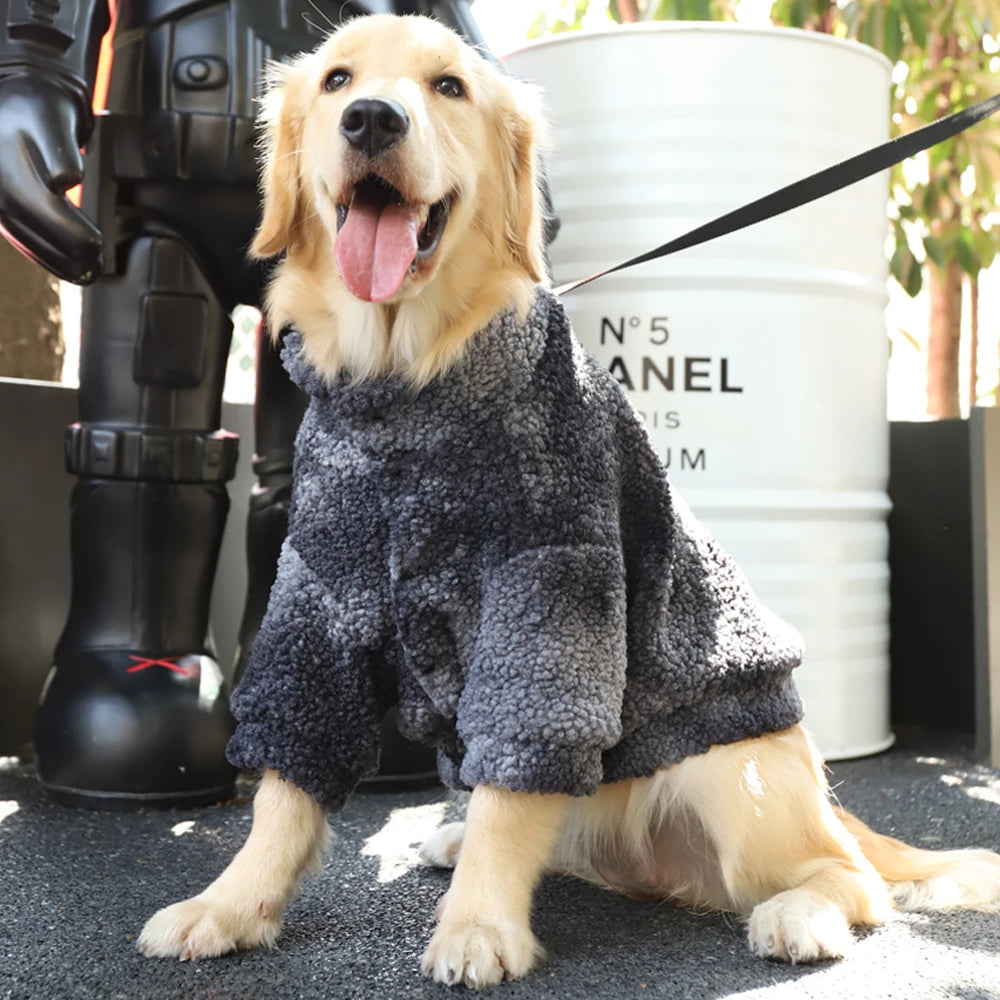 Windproof Lambs Wool Dog Jacket