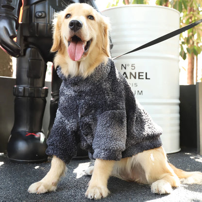 Windproof Lambs Wool Dog Jacket